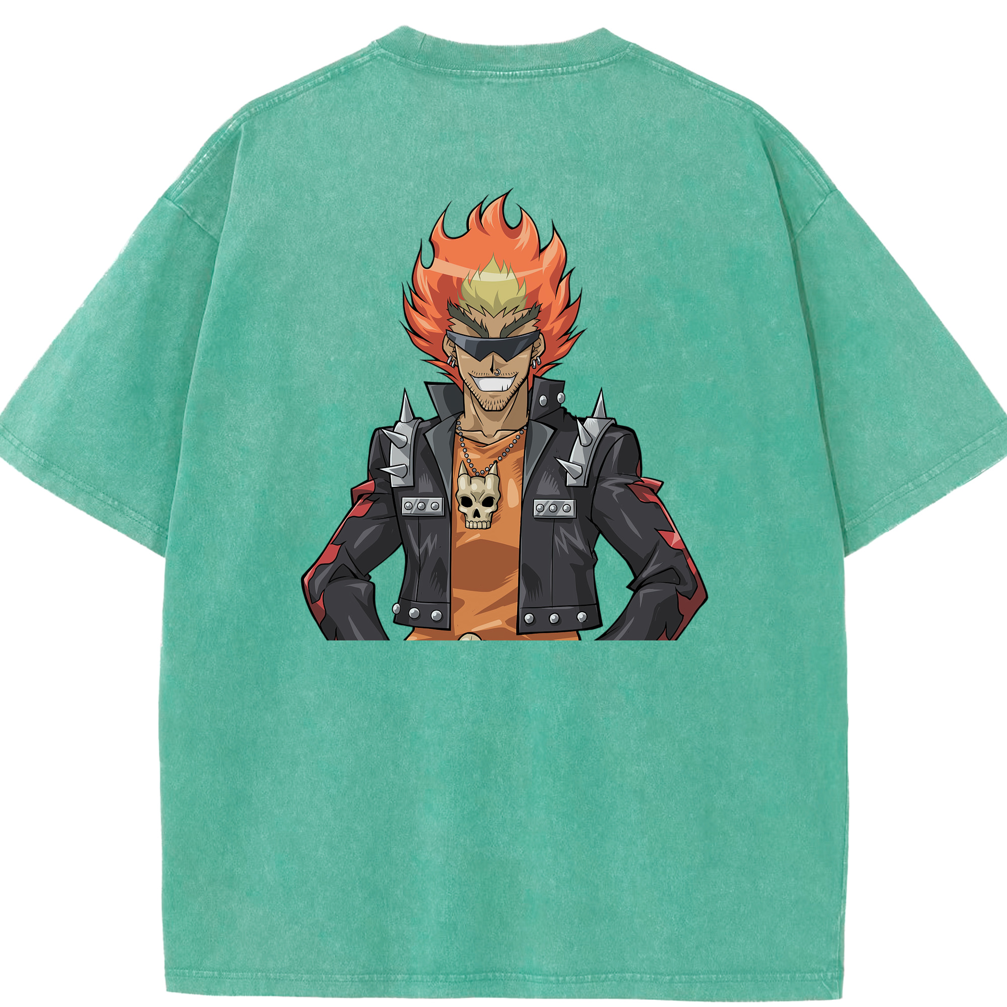 （画像用） 遊☆戯☆王 Yu-Gi-Oh! 綿100% ヴィンテージ風 半袖Tシャツ（背面プリント）
